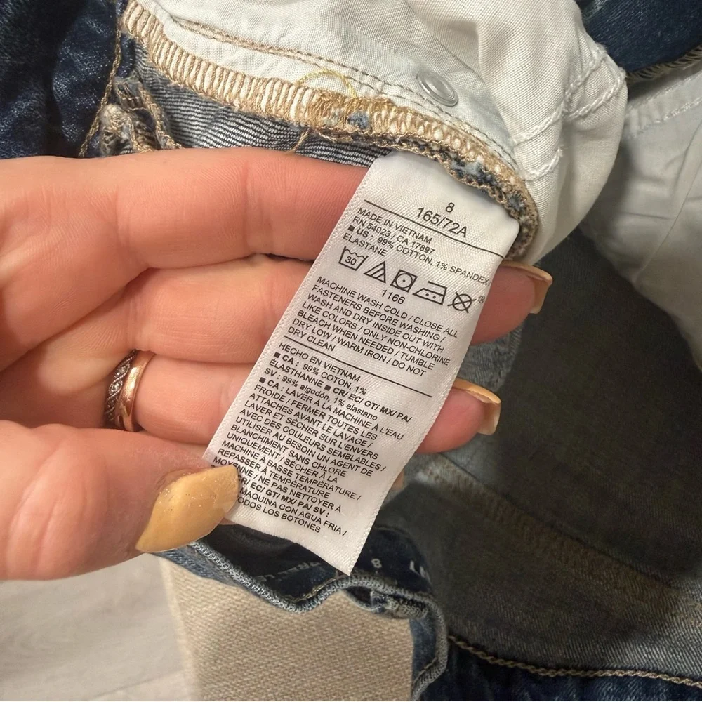 Old Navy High Waisted Barrel Ankle Jeans 8 - Picture 4 of 5